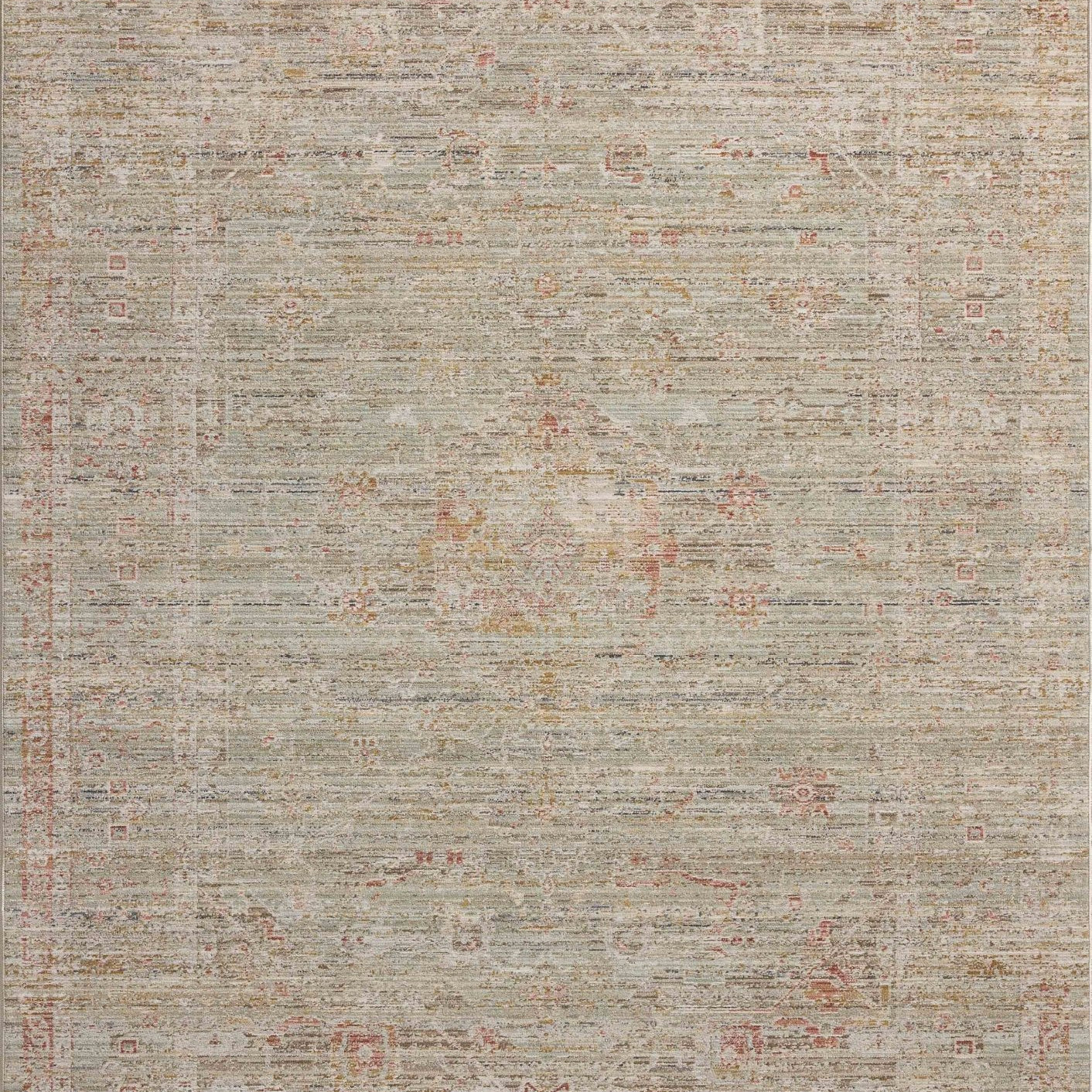 Chris Loves Julia x Loloi Ida Spa / Sunrise 11' - 6" x 15' - 6" Area Rug White Cliff Studio Area Rugs