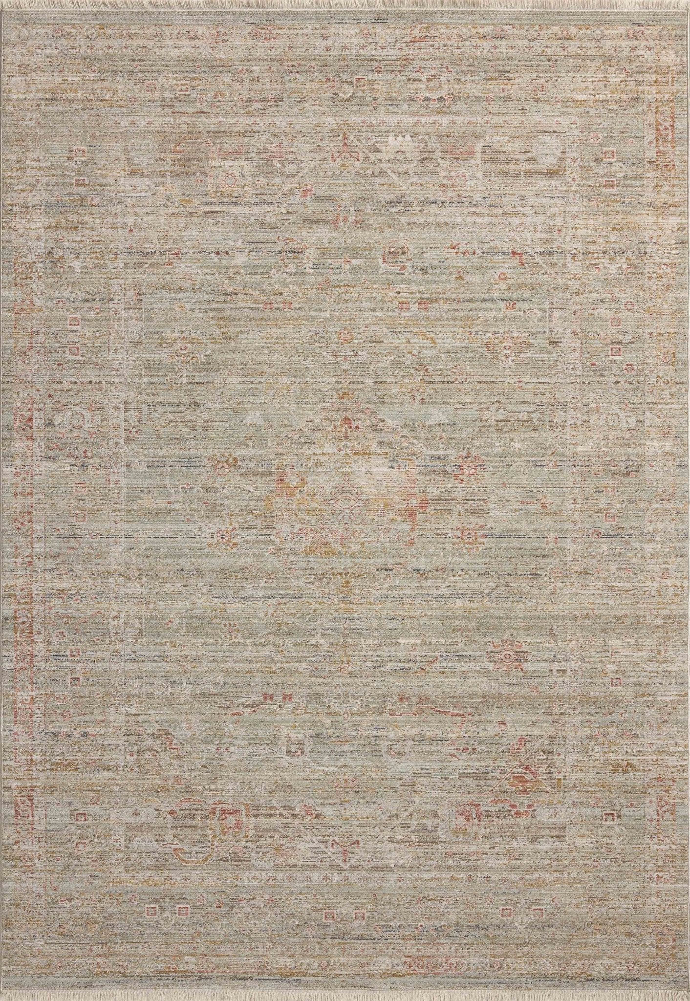 Chris Loves Julia x Loloi Ida Spa / Sunrise 11' - 6" x 15' - 6" Area Rug White Cliff Studio Area Rugs