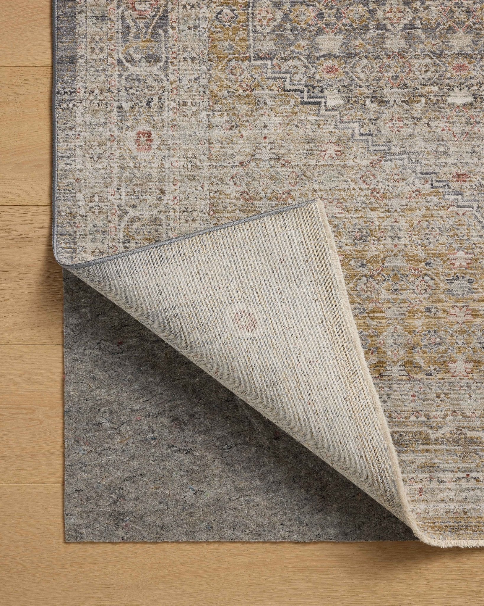 Chris Loves Julia x Loloi Ida Stone / Gold 11' - 6" x 15' - 6" Area Rug White Cliff Studio Area Rugs