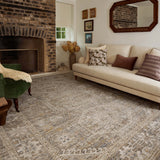 Chris Loves Julia x Loloi Ida Taupe / Multi 11' - 6" x 15' - 6" Area Rug White Cliff Studio Area Rugs