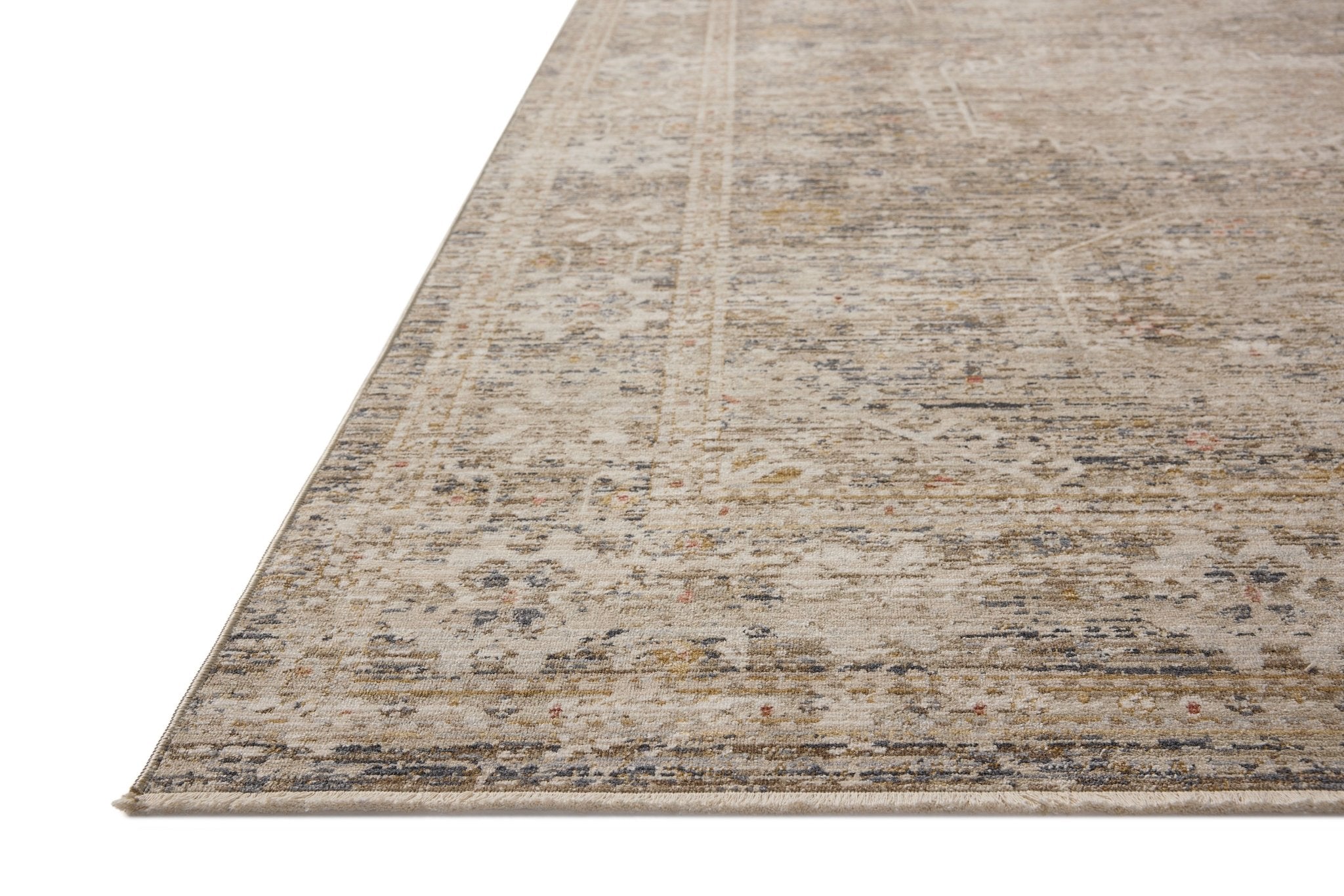 Chris Loves Julia x Loloi Ida Taupe / Multi 11' - 6" x 15' - 6" Area Rug White Cliff Studio Area Rugs