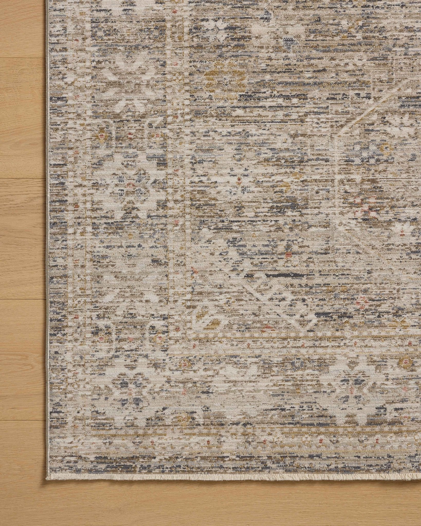 Chris Loves Julia x Loloi Ida Taupe / Multi 11' - 6" x 15' - 6" Area Rug White Cliff Studio Area Rugs