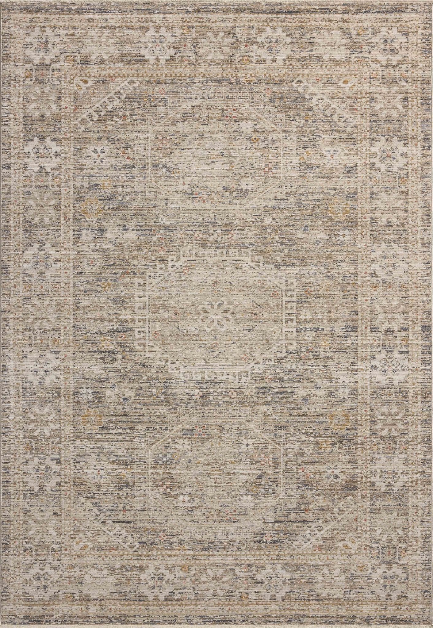 Chris Loves Julia x Loloi Ida Taupe / Multi 11' - 6" x 15' - 6" Area Rug White Cliff Studio Area Rugs