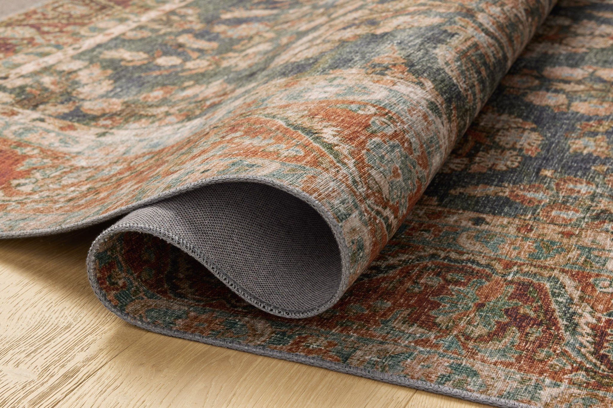 Chris Loves Julia x Loloi Jules Ocean / Spice Rug White Cliff Studio Area Rugs
