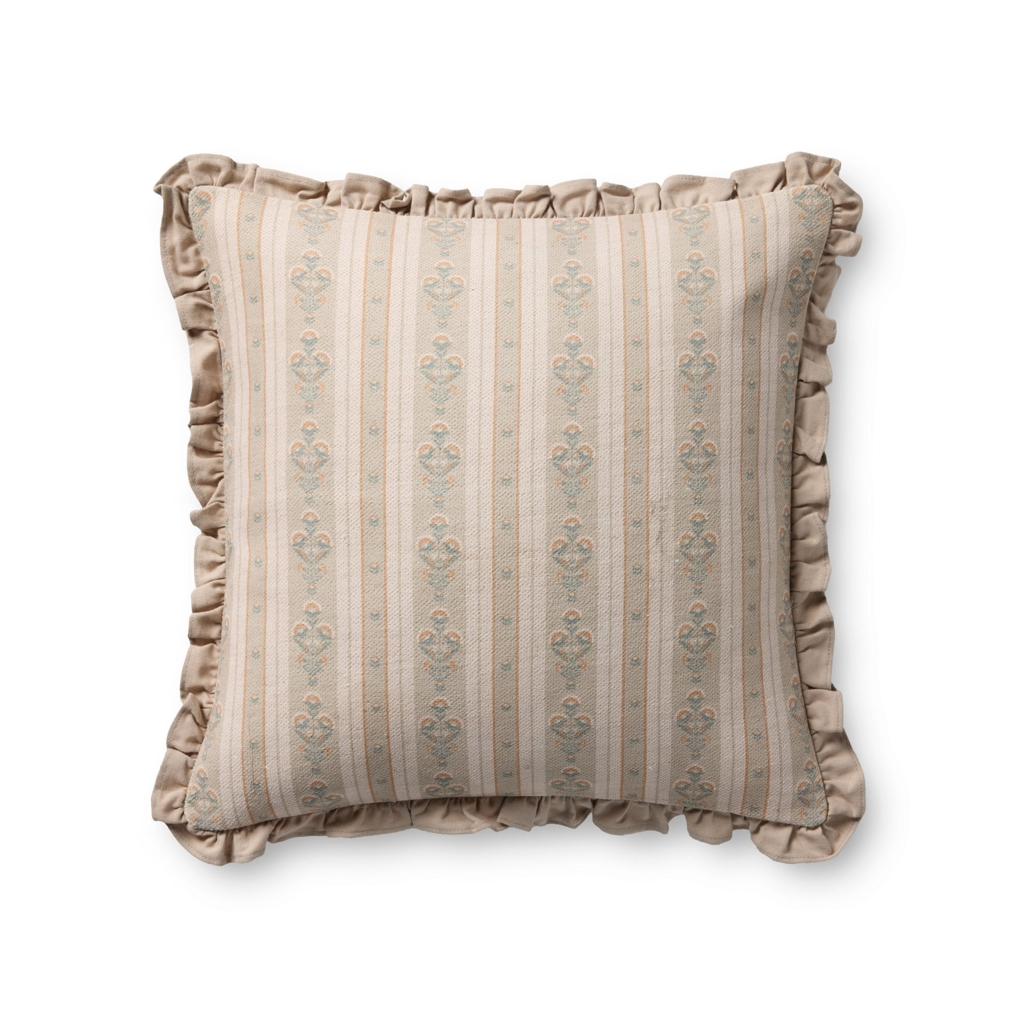Chris Loves Julia x Loloi Liesel Ivory / Multi Pillow White Cliff Studio Pillow