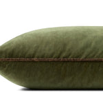 Chris Loves Julia x Loloi Liza Dark Green 13'' x 35'' Cover Only White Cliff Studio Throw Pillows