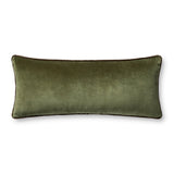 Chris Loves Julia x Loloi Liza Dark Green 13'' x 35'' Cover Only White Cliff Studio Throw Pillows