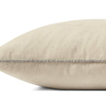 Chris Loves Julia x Loloi Liza Ivory 22'' x 22'' Cover Only Pillow White Cliff Studio Throw Pillows