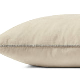 Chris Loves Julia x Loloi Liza Ivory 22'' x 22'' Cover Only Pillow White Cliff Studio Throw Pillows