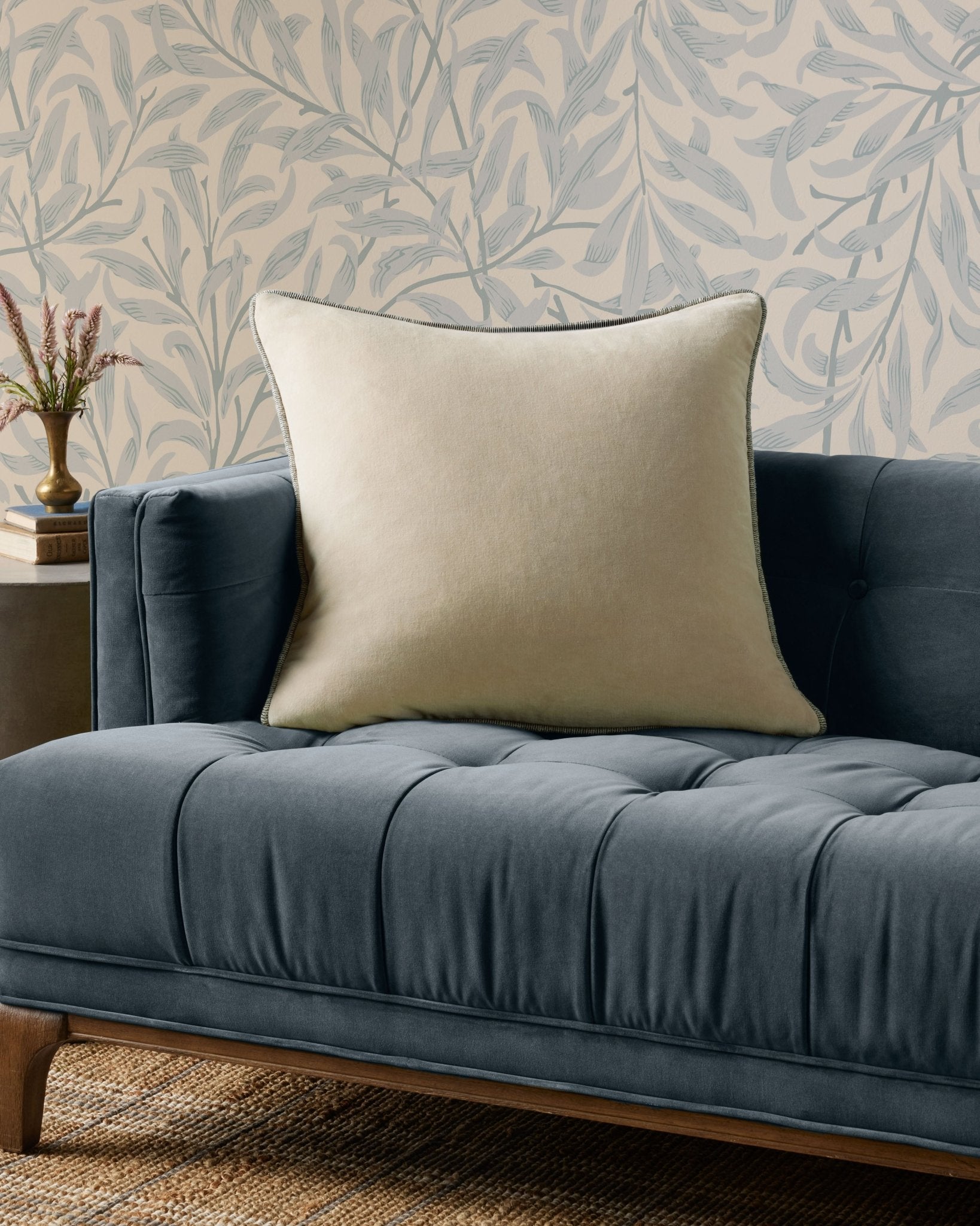 Chris Loves Julia x Loloi Liza Ivory 22'' x 22'' Cover Only Pillow White Cliff Studio Throw Pillows