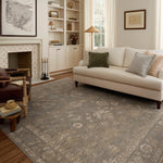 Chris Loves Julia x Loloi Louisa Lagoon / Ivory 11' - 6" x 15' - 7" Area Rug White Cliff Studio Area Rugs