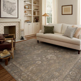 Chris Loves Julia x Loloi Louisa Lagoon / Ivory 11' - 6" x 15' - 7" Area Rug White Cliff Studio Area Rugs