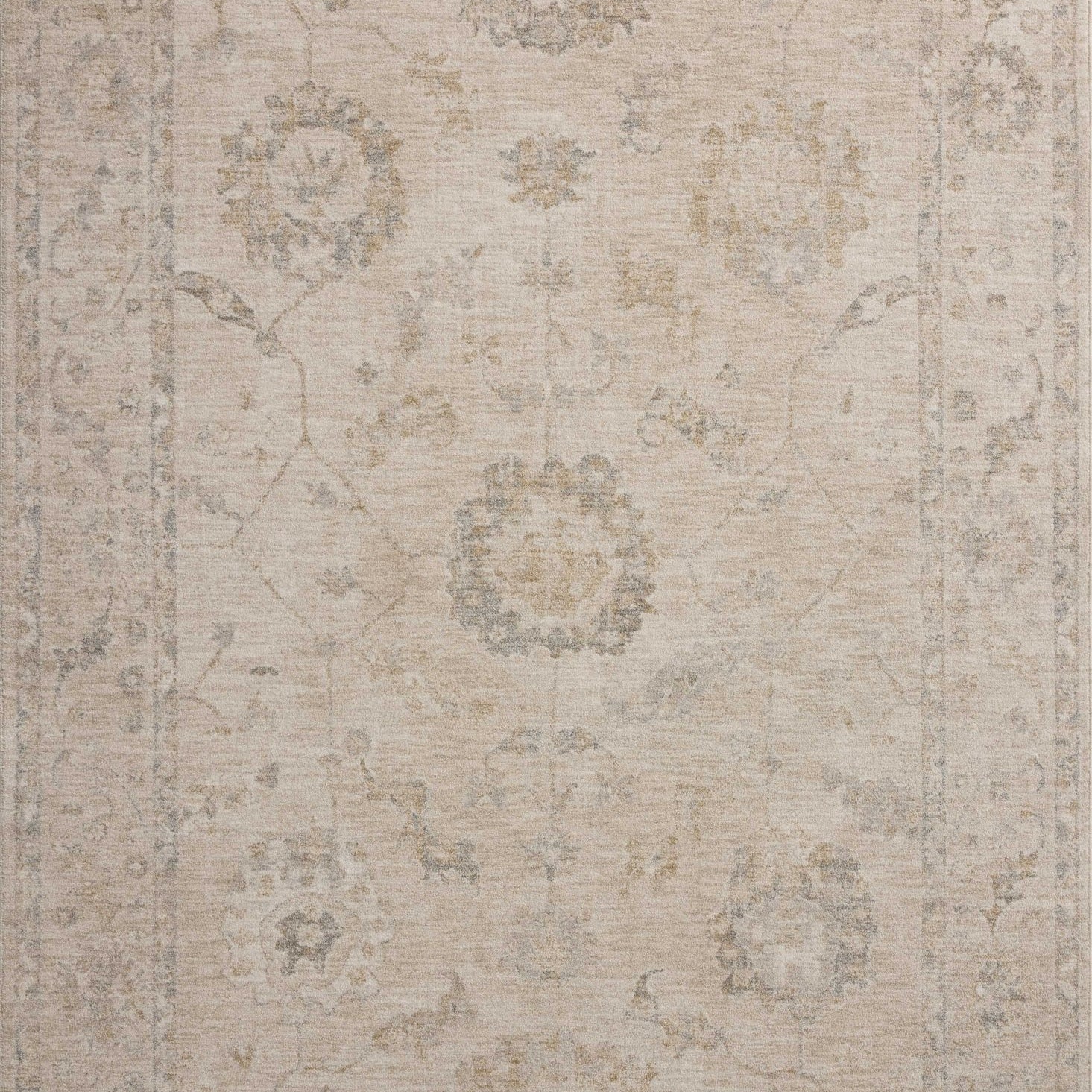 Chris Loves Julia x Loloi Louisa Oatmeal / Slate 11' - 6" x 15' - 7" Area Rug White Cliff Studio Area Rugs