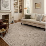 Chris Loves Julia x Loloi Louisa Oatmeal / Slate 11' - 6" x 15' - 7" Area Rug White Cliff Studio Area Rugs