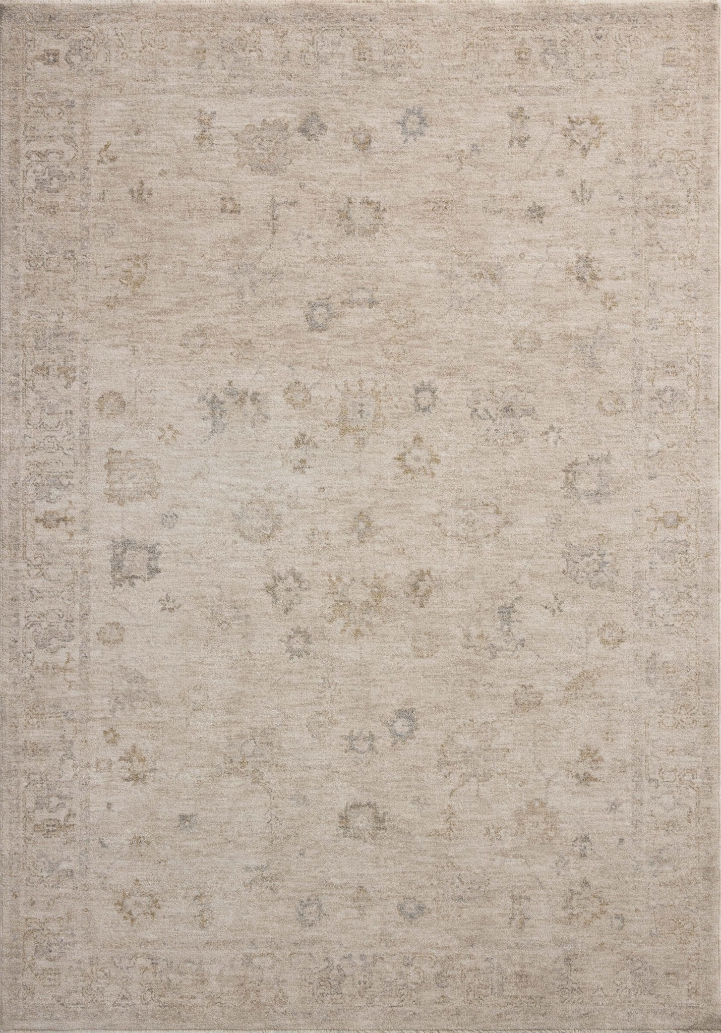 Chris Loves Julia x Loloi Louisa Oatmeal / Stone 11' - 6" x 15' - 7" Area Rug White Cliff Studio Area Rugs