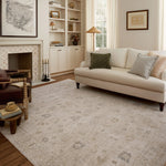 Chris Loves Julia x Loloi Louisa Oatmeal / Stone 11' - 6" x 15' - 7" Area Rug White Cliff Studio Area Rugs