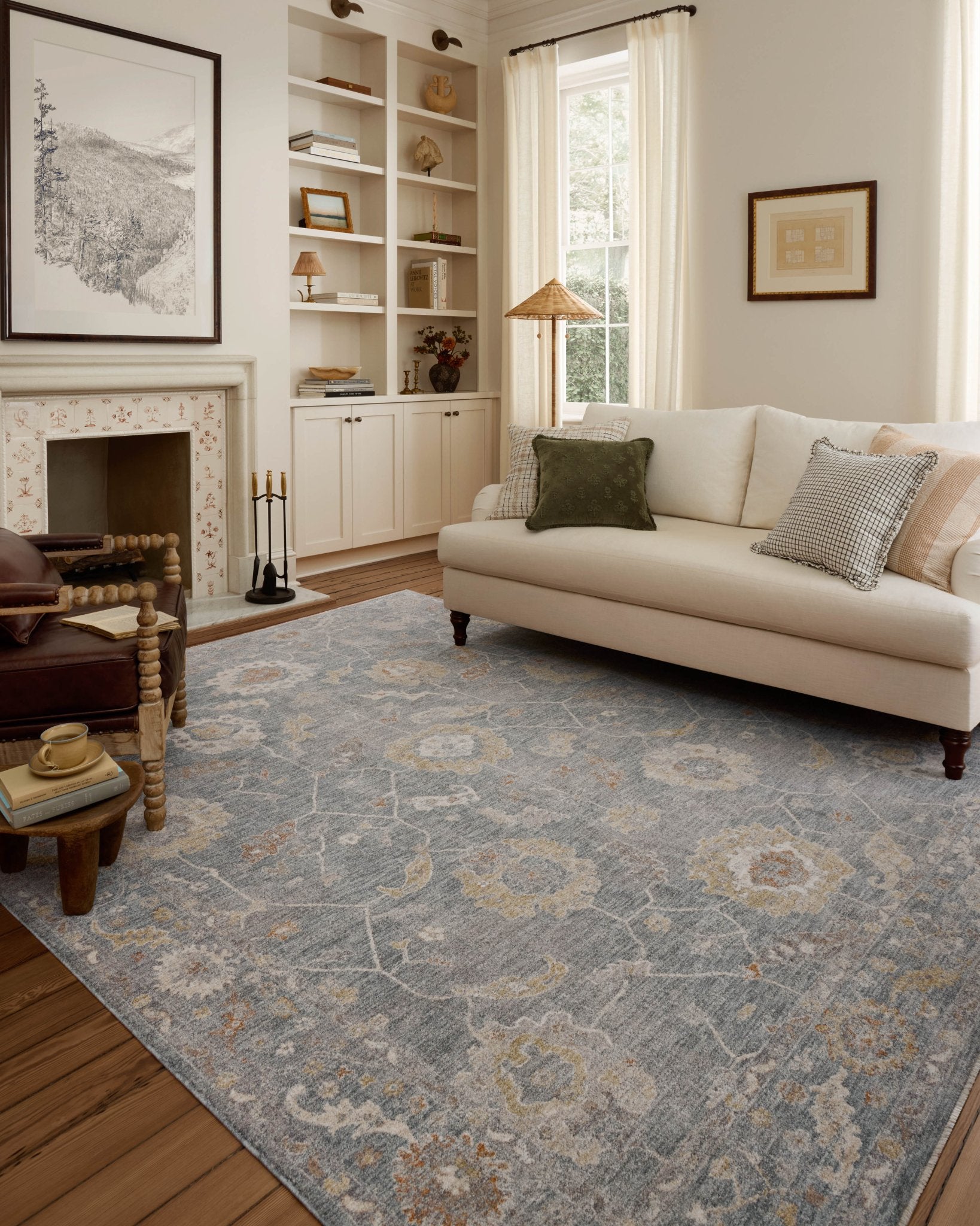 Chris Loves Julia x Loloi Louisa Ocean / Sunset 11' - 6" x 15' - 7" Area Rug White Cliff Studio Area Rugs