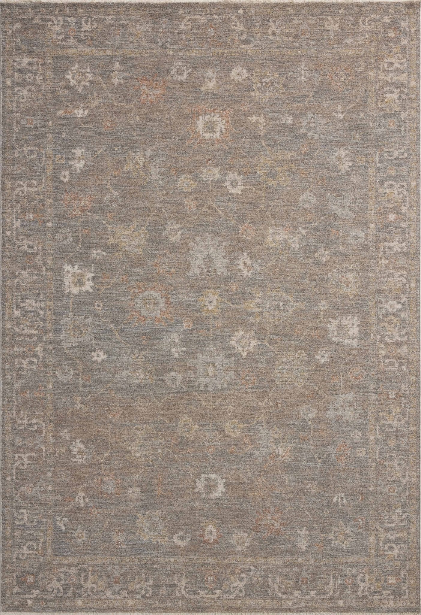 Chris Loves Julia x Loloi Louisa Stone / Multi 11' - 6" x 15' - 7" Area Rug White Cliff Studio Area Rugs
