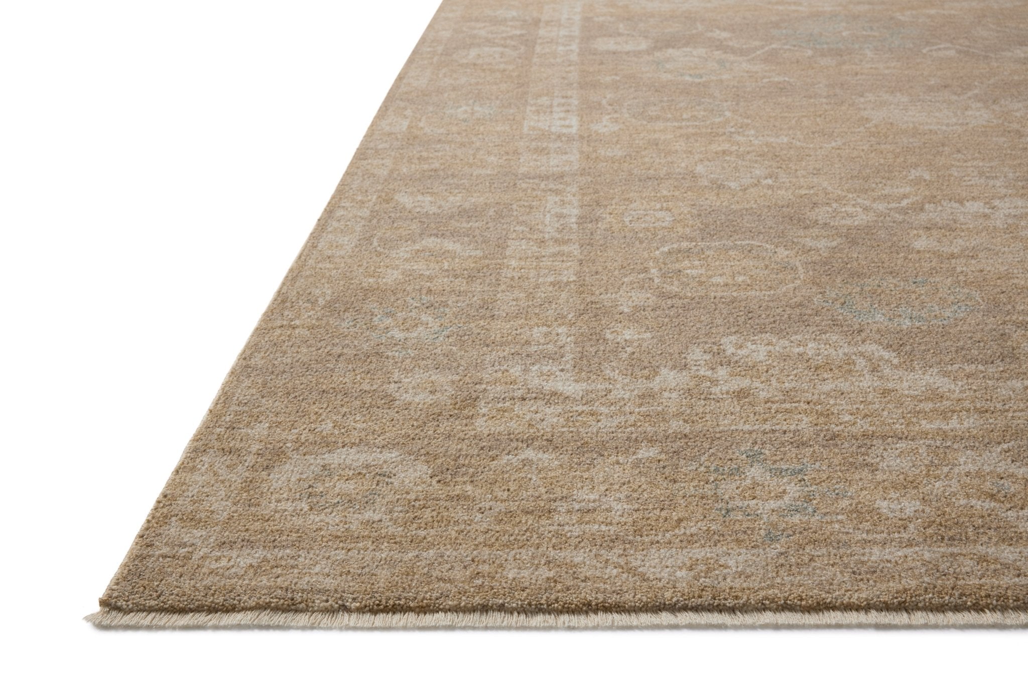 Chris Loves Julia x Loloi Louisa Taupe / Gold 11' - 6" x 15' - 7" Area Rug White Cliff Studio Area Rugs