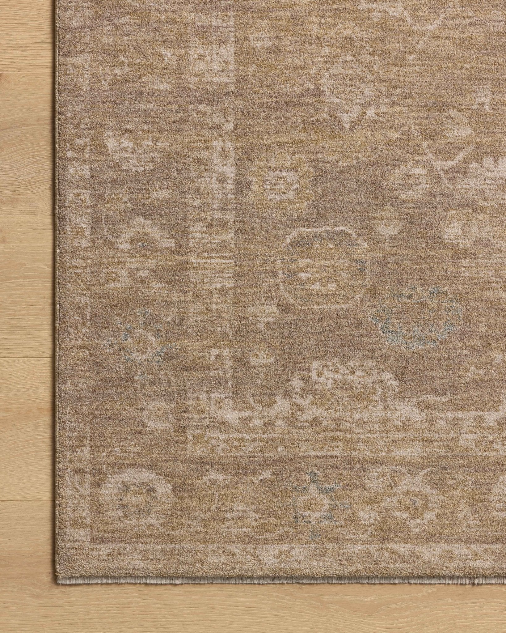 Chris Loves Julia x Loloi Louisa Taupe / Gold 11' - 6" x 15' - 7" Area Rug White Cliff Studio Area Rugs