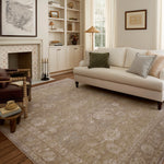 Chris Loves Julia x Loloi Louisa Taupe / Gold 11' - 6" x 15' - 7" Area Rug White Cliff Studio Area Rugs