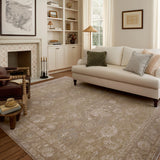 Chris Loves Julia x Loloi Louisa Taupe / Gold 11' - 6" x 15' - 7" Area Rug White Cliff Studio Area Rugs