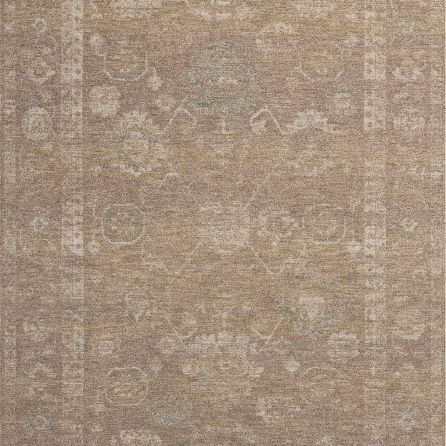 Chris Loves Julia x Loloi Louisa Taupe / Gold 11' - 6" x 15' - 7" Area Rug White Cliff Studio Area Rugs