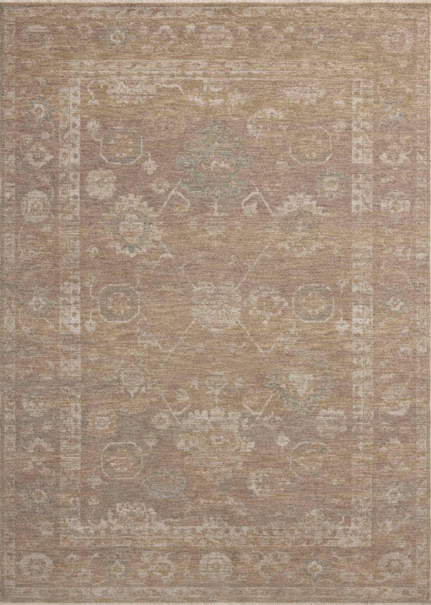 Chris Loves Julia x Loloi Louisa Taupe / Gold 11' - 6" x 15' - 7" Area Rug White Cliff Studio Area Rugs