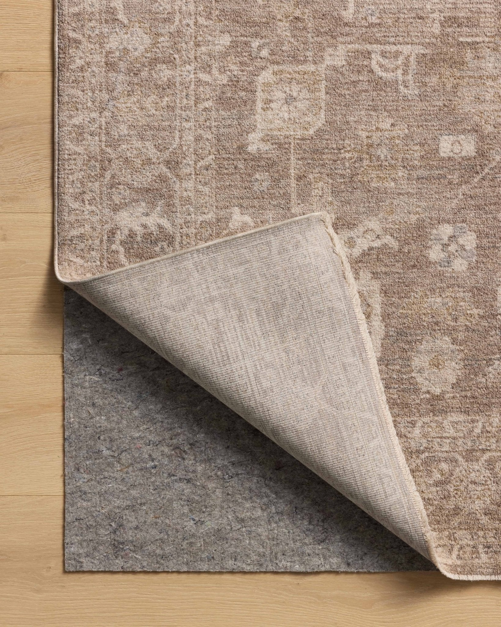 Chris Loves Julia x Loloi Louisa Taupe / Ivory 11' - 6" x 15' - 7" Area Rug White Cliff Studio Area Rugs
