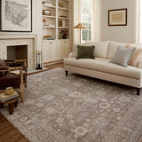 Chris Loves Julia x Loloi Louisa Taupe / Ivory 11' - 6" x 15' - 7" Area Rug White Cliff Studio Area Rugs