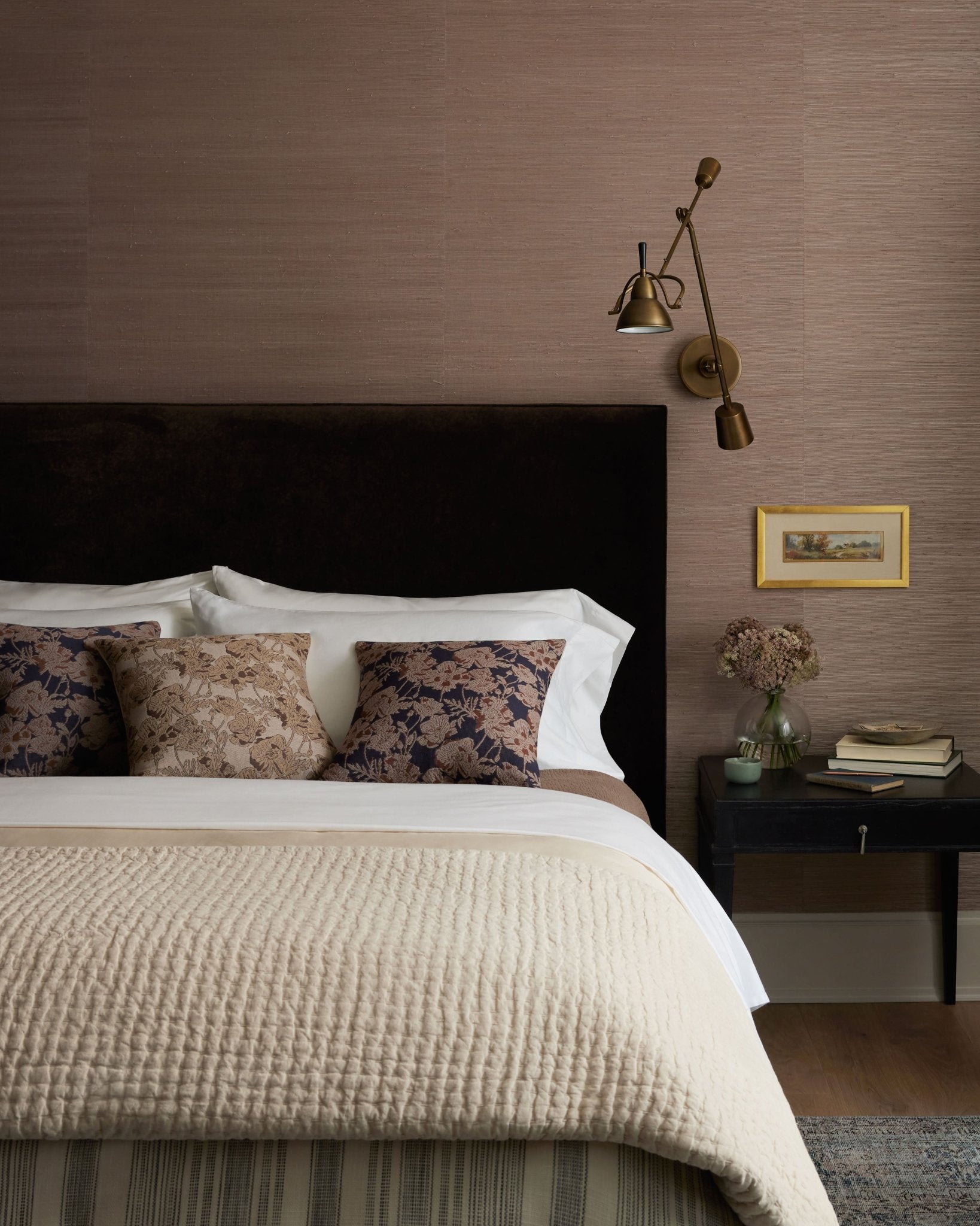 Chris Loves Julia x Loloi Matilda Beige / Mocha 18'' x 18'' Pillow White Cliff Studio Throw Pillows