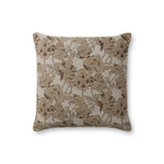 Chris Loves Julia x Loloi Matilda Beige / Mocha 18'' x 18'' Pillow White Cliff Studio Throw Pillows