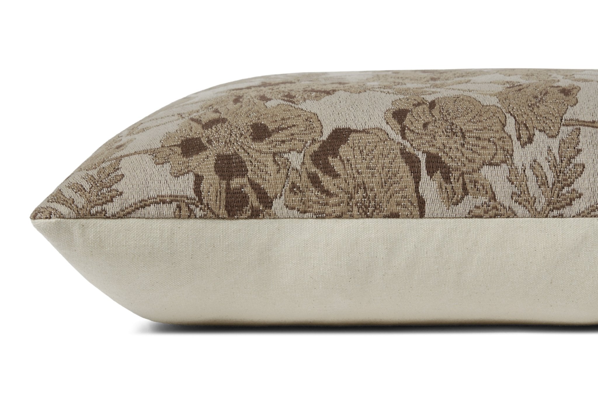 Chris Loves Julia x Loloi Matilda Beige / Mocha 18'' x 18'' Pillow White Cliff Studio Throw Pillows