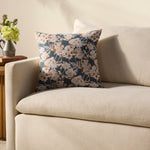 Chris Loves Julia x Loloi Matilda Blue / Orange 18'' x 18'' Cover Only White Cliff Studio Throw Pillows