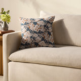 Chris Loves Julia x Loloi Matilda Blue / Orange 18'' x 18'' Cover Only White Cliff Studio Throw Pillows