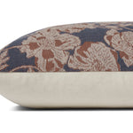 Chris Loves Julia x Loloi Matilda Navy / Clay 18'' x 18'' Pillow White Cliff Studio Throw Pillows