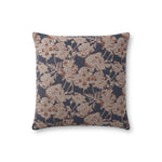 Chris Loves Julia x Loloi Matilda Navy / Clay 18'' x 18'' Pillow White Cliff Studio Throw Pillows