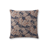 Chris Loves Julia x Loloi Matilda Navy / Clay 18'' x 18'' Pillow White Cliff Studio Throw Pillows