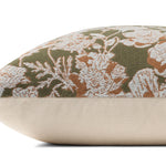 Chris Loves Julia x Loloi Matilda Olive / Orange 18'' x 18'' Cover Only White Cliff Studio Throw Pillows