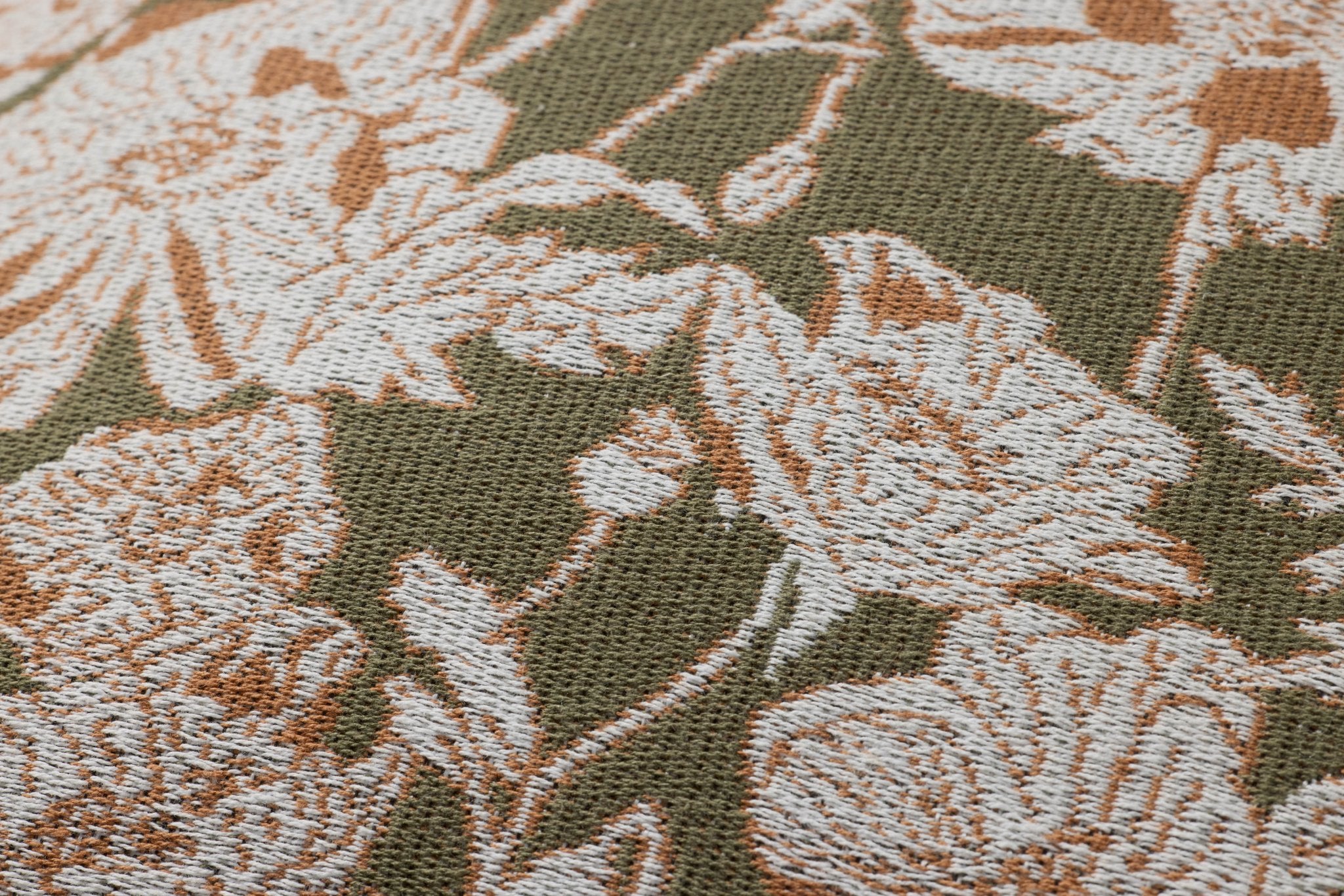 Chris Loves Julia x Loloi Matilda Olive / Orange 18'' x 18'' Cover Only White Cliff Studio Throw Pillows