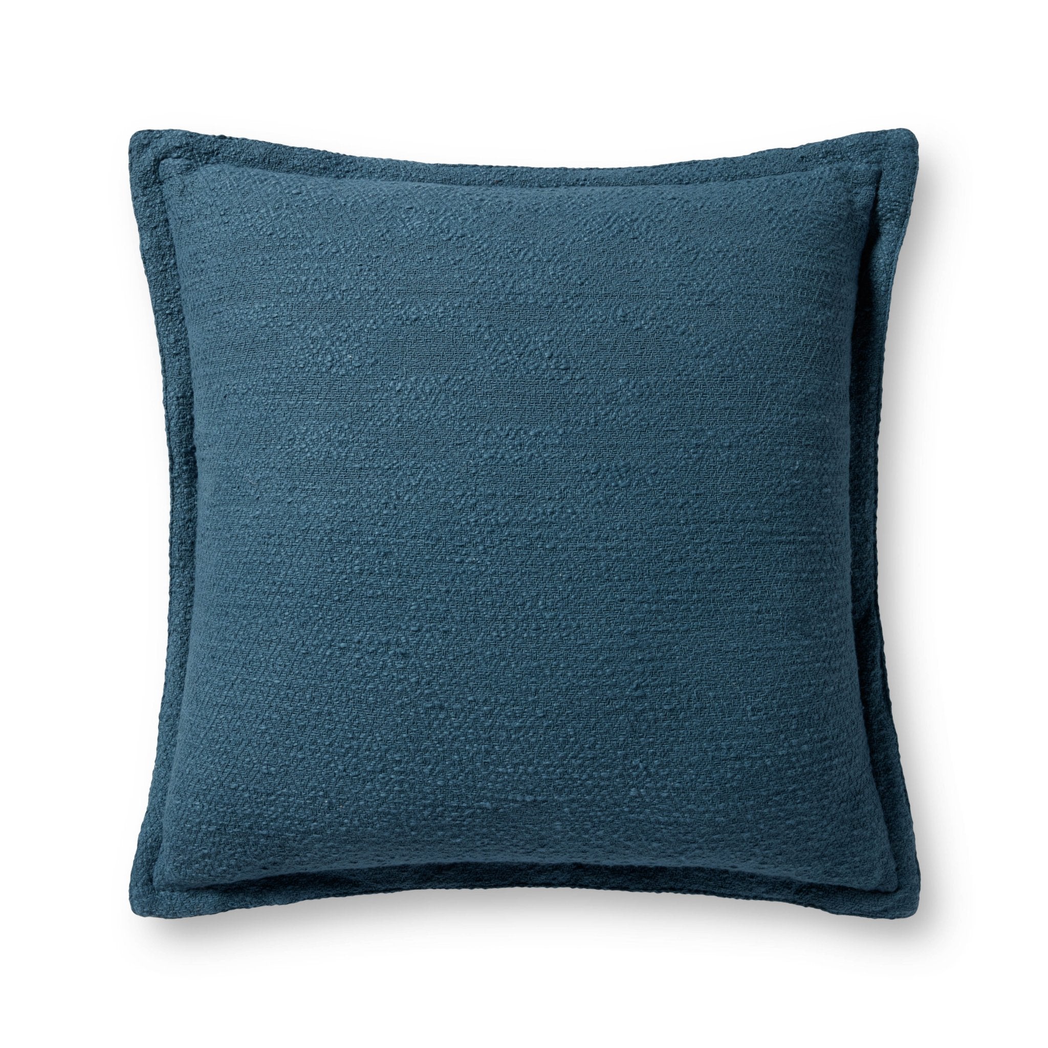 Chris Loves Julia x Loloi Morris Blue 22'' x 22'' Cover Only White Cliff Studio Throw Pillows