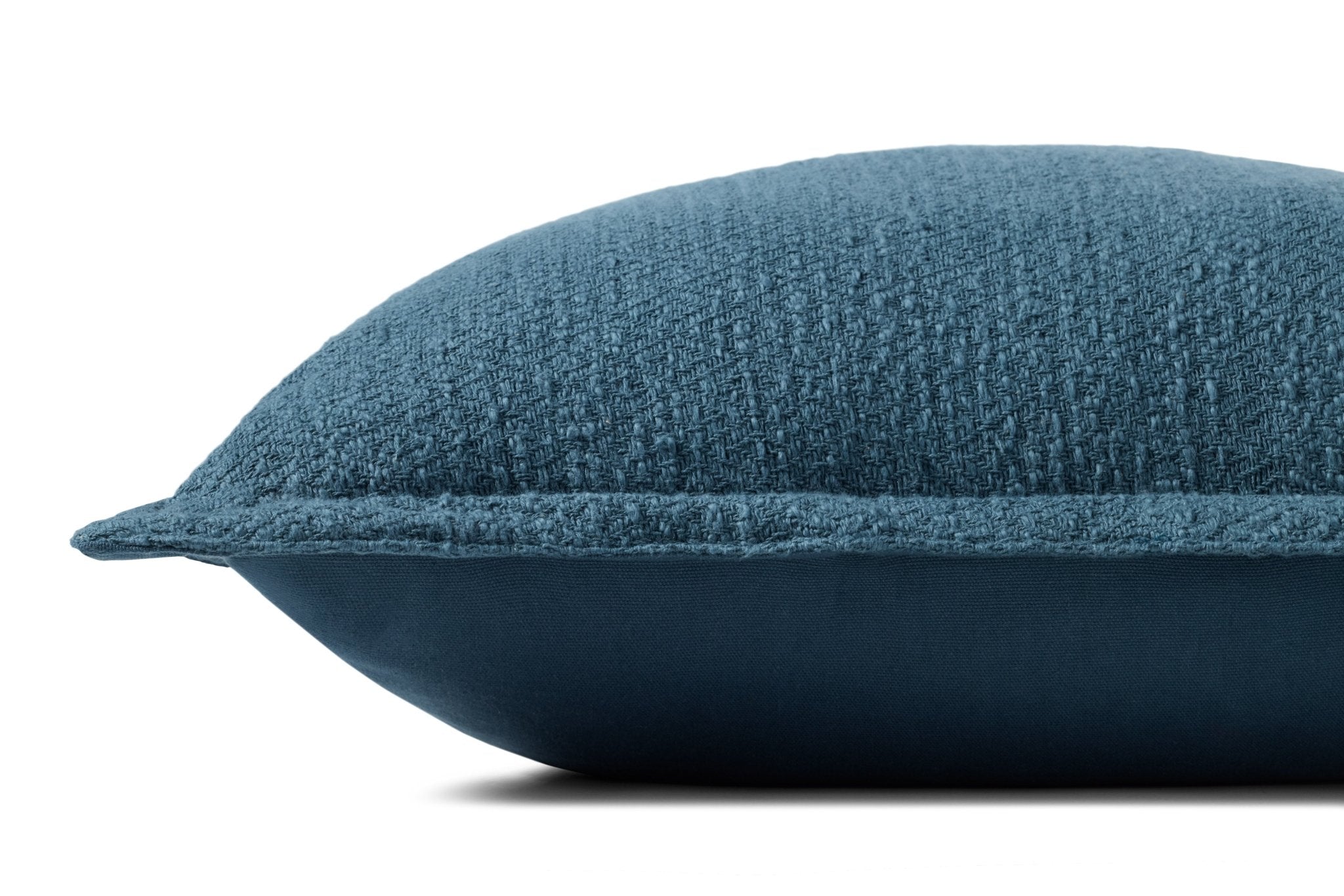 Chris Loves Julia x Loloi Morris Blue 22'' x 22'' Cover Only White Cliff Studio Throw Pillows