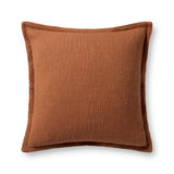 Chris Loves Julia x Loloi Morris Orange 22'' x 22'' Cover Only White Cliff Studio Throw Pillows