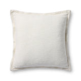 Chris Loves Julia x Loloi Morris White 22'' x 22'' Cover Only White Cliff Studio Throw Pillows