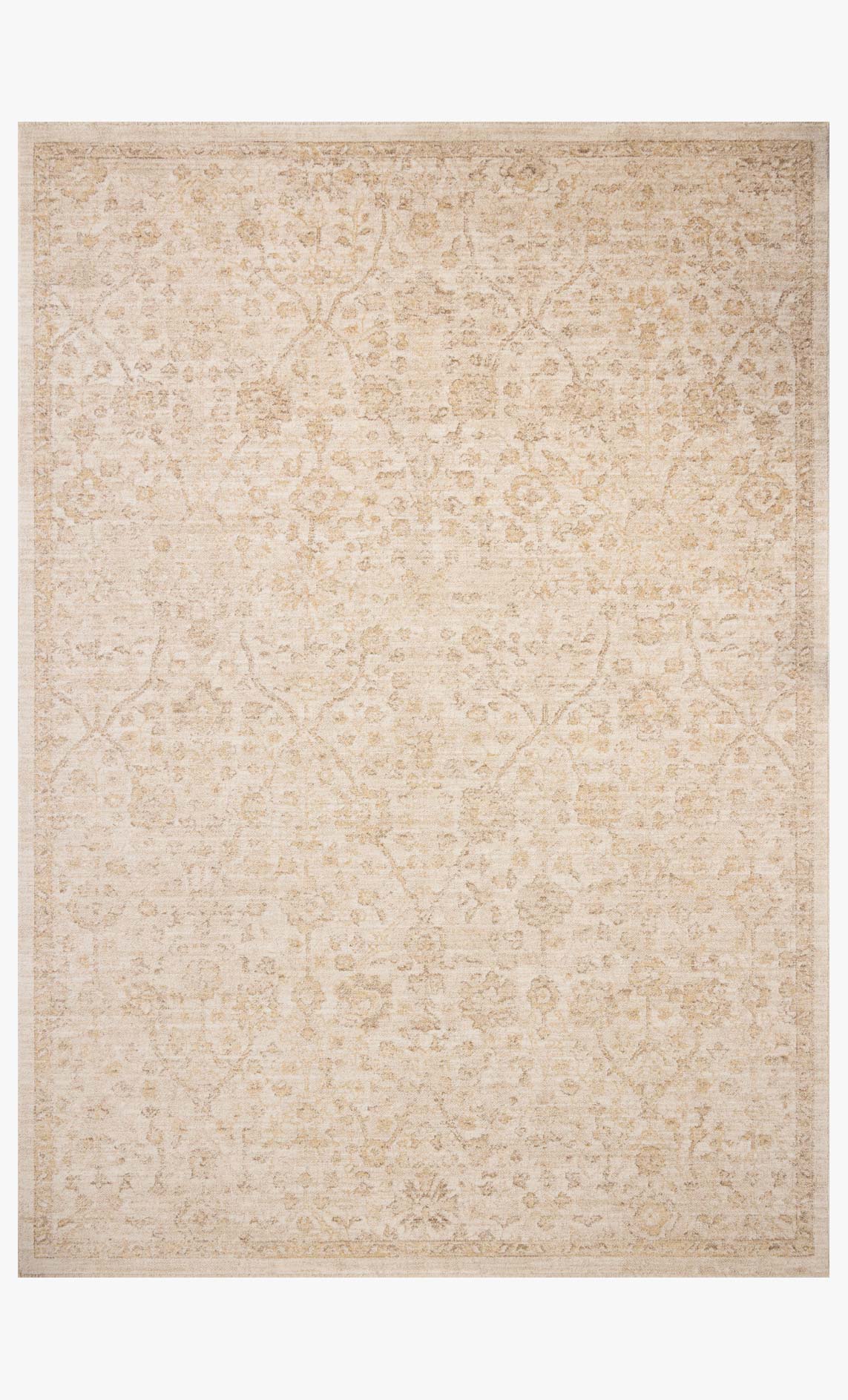 Chris Loves Julia x Loloi Palma Ivory / Sand Rug White Cliff Studio Area Rugs