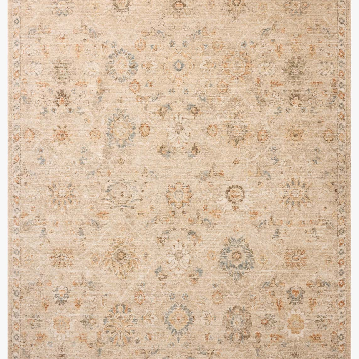 Chris Loves Julia x Loloi Palma Natural / Multi Rug White Cliff Studio Area Rugs