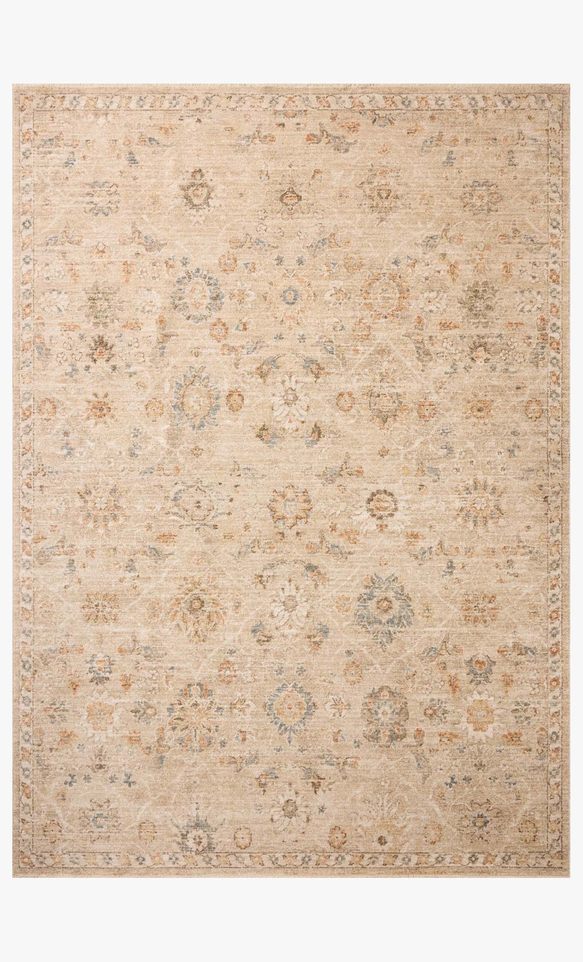 Chris Loves Julia x Loloi Palma Natural / Multi Rug White Cliff Studio Area Rugs