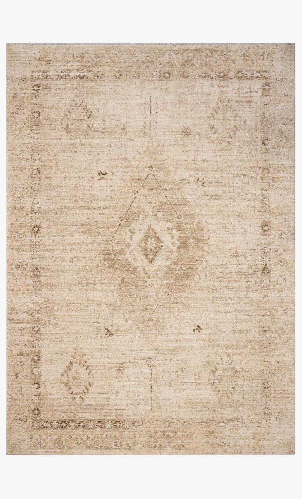 Chris Loves Julia x Loloi Palma Natural / Smoke Rug White Cliff Studio Area Rugs