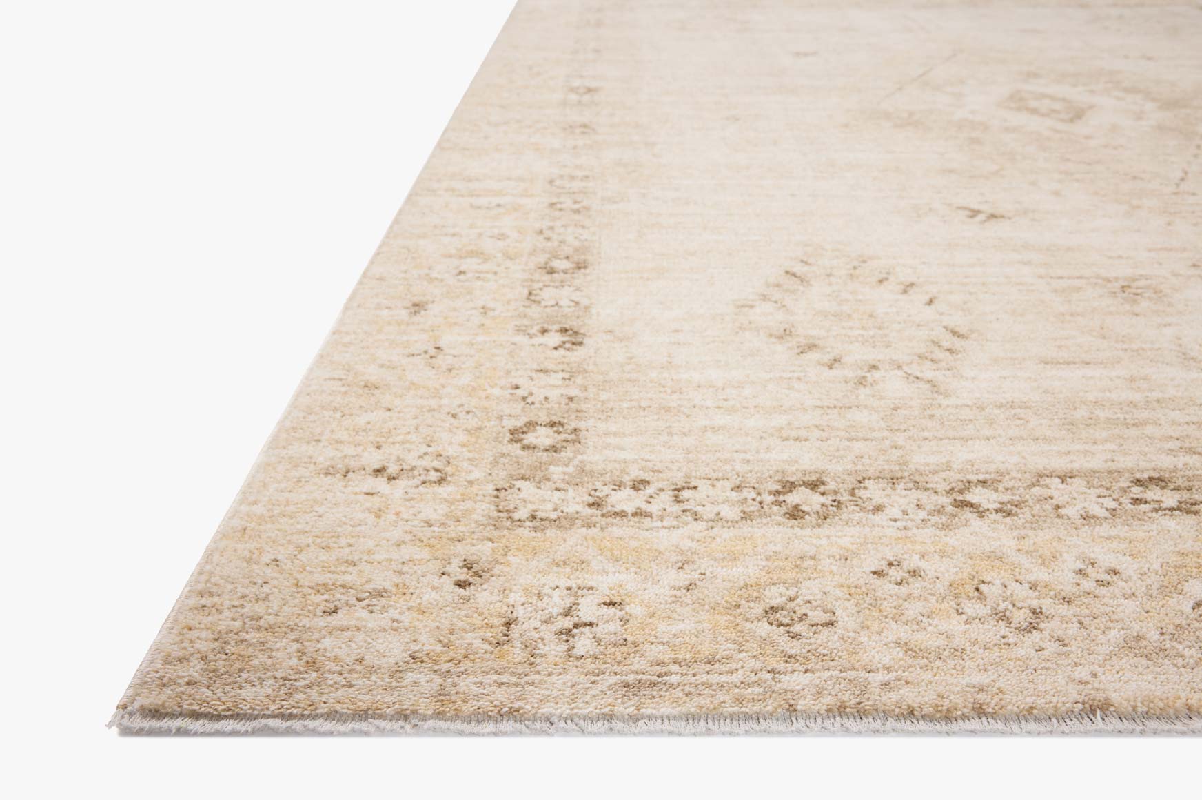 Chris Loves Julia x Loloi Palma Natural / Smoke Rug White Cliff Studio Area Rugs