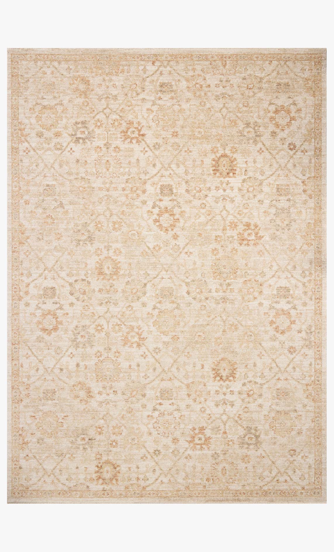 Chris Loves Julia x Loloi Palma Natural / Spice Rug White Cliff Studio Area Rugs